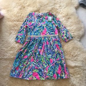 NWT Lilly Pulitzer Girls XL Dress in Palm Reader